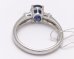 画像4: Pt900（プラチナ900）　ダイヤ入り　ブルーサファイア　リング　指輪(R1122）