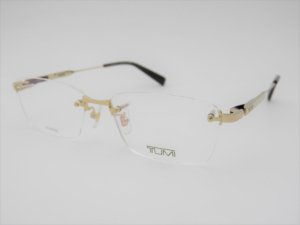 画像1: TUMI トゥミ　メガネ　眼鏡　ゴールド　度付対応　VTU042J-0300-55