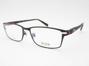 画像1: TUMI トゥミ　メガネ　眼鏡　ブラック／ブラックカーボン　度付対応　VTU043J-0530-55