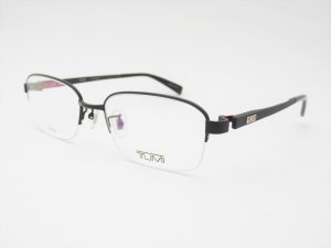 画像1: TUMI トゥミ　メガネ　眼鏡　マットブラック／ブラックカーボン　度付対応　VTU044J053154
