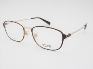 画像1: TUMI トゥミ　メガネ　眼鏡　ホワイトホールド／ダークブラウン　度付対応　VTU040J-0316-51