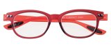 ウルテム素材　スタイリッシュでカラフル元気なリーディンググラス　老眼鏡　カラフルック 5563 +0.50〜+3.50 レッド／レッド