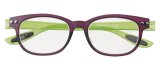 ウルテム素材　スタイリッシュでカラフル元気なリーディンググラス　老眼鏡　カラフルック 5564 +0.50〜+3.50 パープル／グリーン