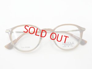 画像8: NICOLE（ニコル） ブラウンハーフ　プラスチック／βチタン　コンビネーションフレーム　NS-13278-2-48