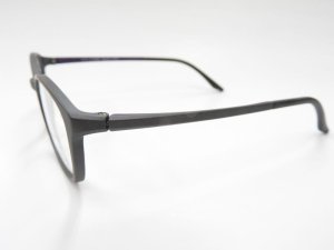 画像3: EYEs CLOUD アイクラウド　超軽量メガネフレーム　壊れにくいウルテム素材　EC-1071-4　ブラックマット　53サイズ