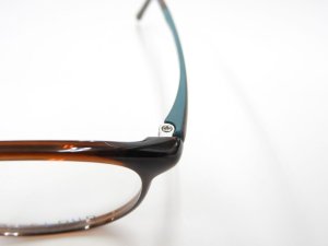 画像5: EYEs CLOUD アイクラウド　超軽量メガネフレーム　ウルテム　EC-1052-2　ブラウン／グリーン　52サイズ