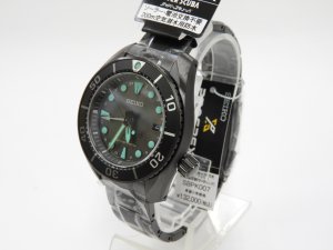 画像2:   商品名	セイコー プロスペックス SEIKO PROSPEX ダイバースキューバ ソーラー 腕時計 メンズ SBPK007 The Black Series Night Vision