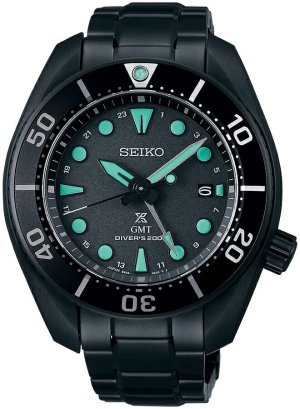 画像1:   商品名	セイコー プロスペックス SEIKO PROSPEX ダイバースキューバ ソーラー 腕時計 メンズ SBPK007 The Black Series Night Vision