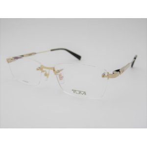 画像: TUMI トゥミ　メガネ　眼鏡　ゴールド　度付対応　VTU042J-0300-55