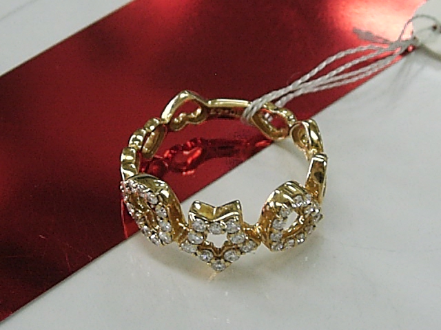 画像4: 18金（K18)　ダイヤモンド　ハート＆星　デザイン　リング　イエローゴールド　指輪
