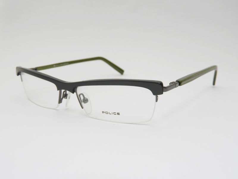 画像1: POLICE ポリス　メガネ　眼鏡　クラシカルなサーモント＆リムレス　度付対応　V2971-509V